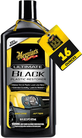 Meguiar's Ultimate Black Plastic Restorer, 16 Oz