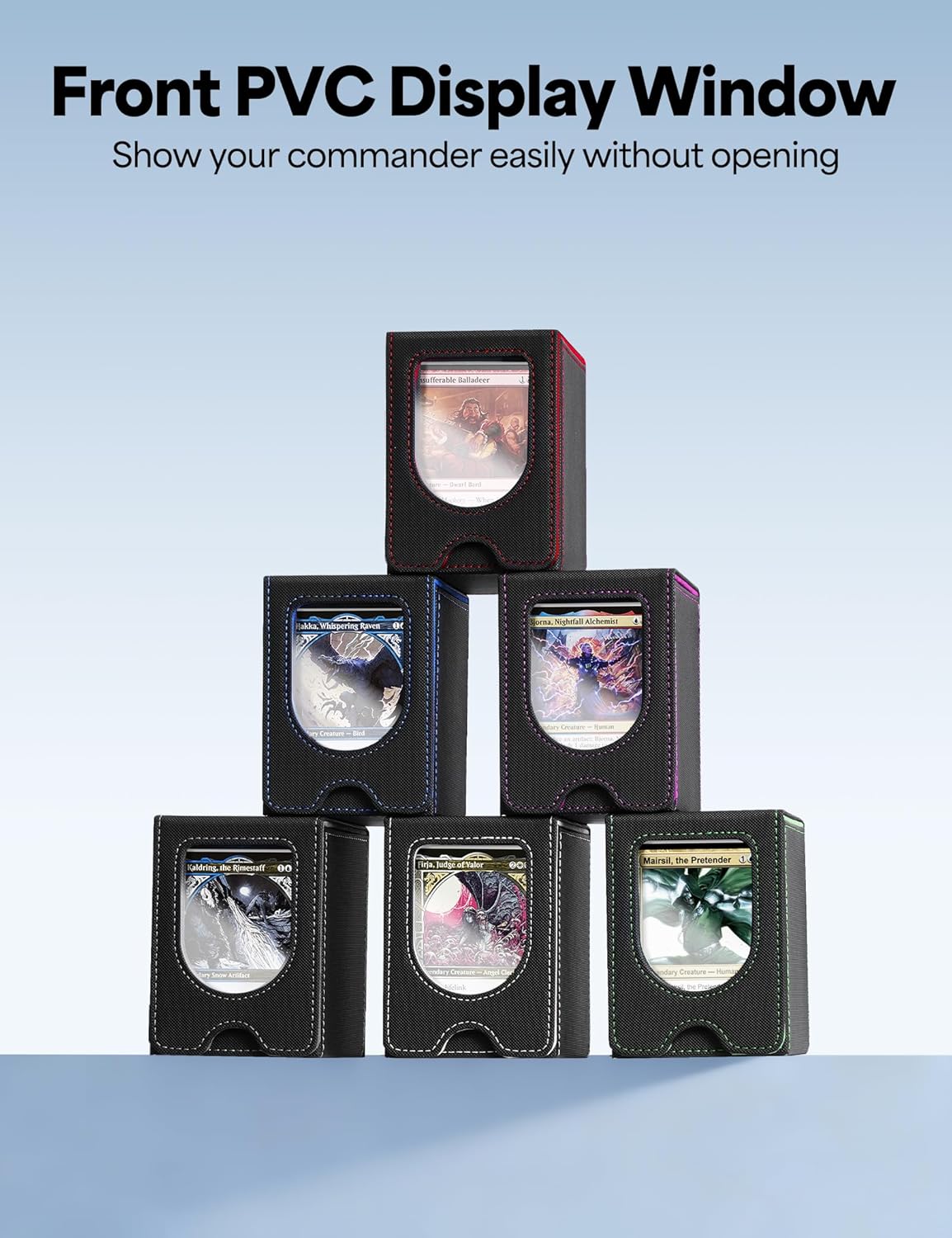 Card Deck Box for MTG Commander, fits 100+ Double-Sleeved Cards