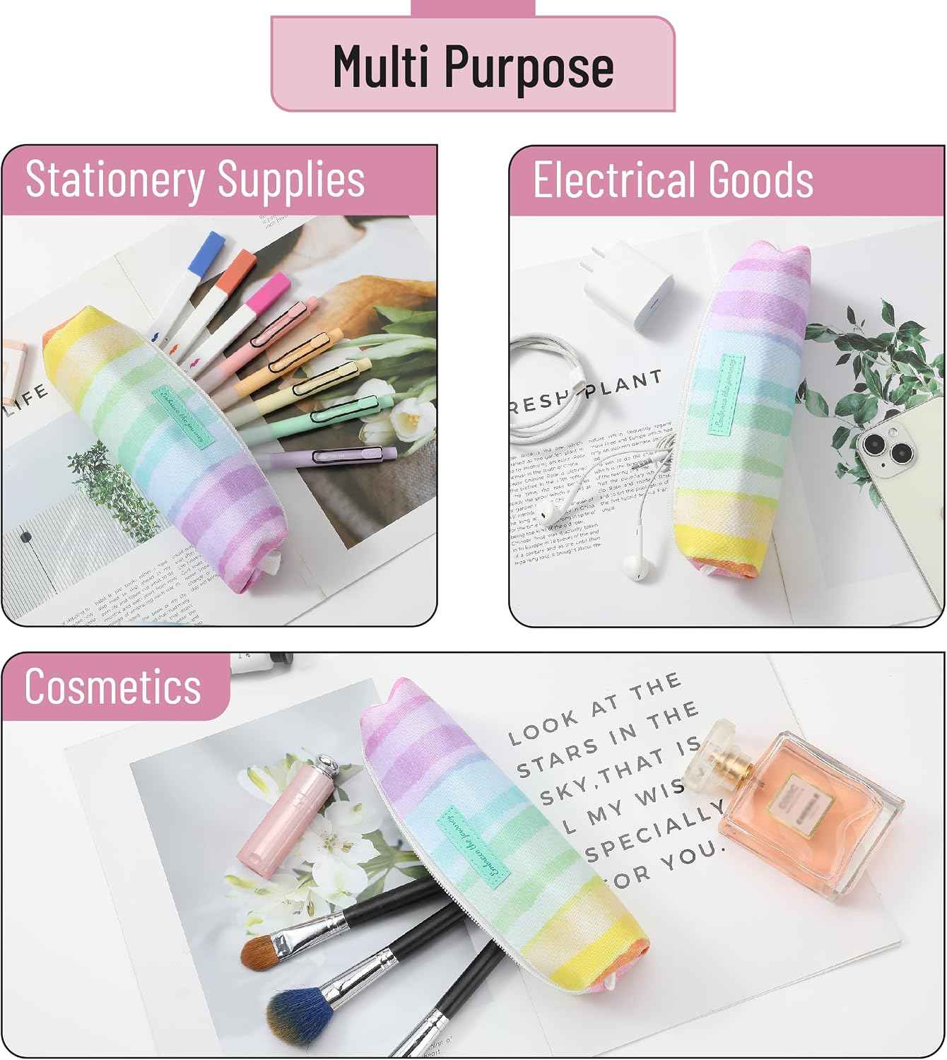 Mr. Pen- Cute Pencil Case Pouch, Multipurpose Canvas Bible Pencil Pouch