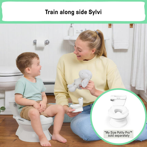 Ingenuity Sylvi Potty Training Kit with Plush Toy and Mini Potty, Storybook, Sticker Chart & Parent Guide – Playful Toddler Potty Training Set