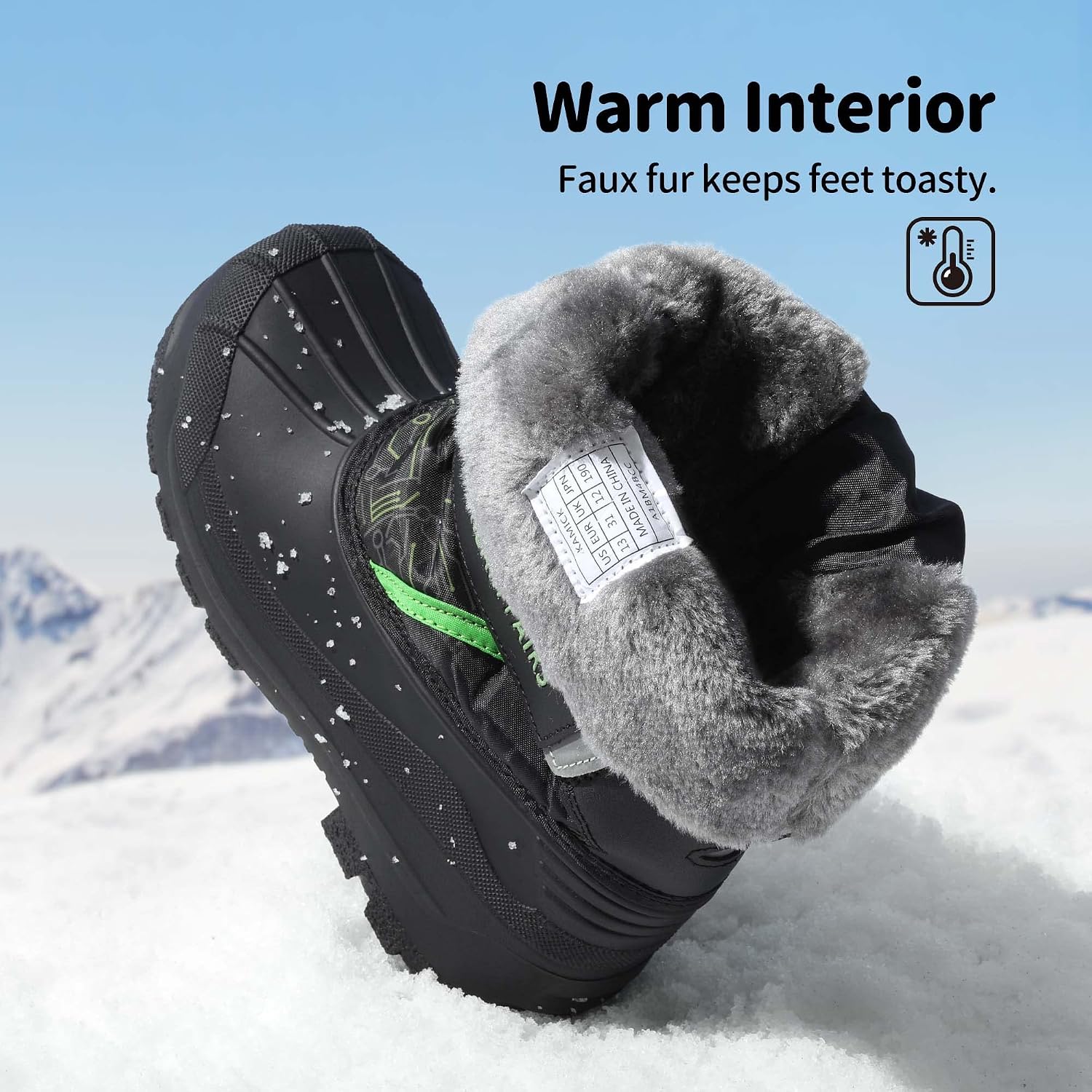 DREAM PAIRS Unisex Snow Waterproof Winter Boots