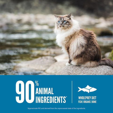 ORIJEN Grain Free WHOLEPREY Dry Cat Food Six Fish Recipe 4lb Bag