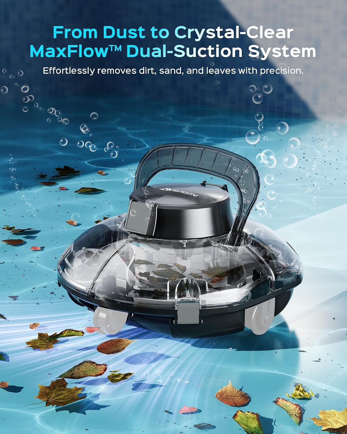 Winny Pool Cleaner Cordless Pool Vacuum Robot for Above Ground Pool