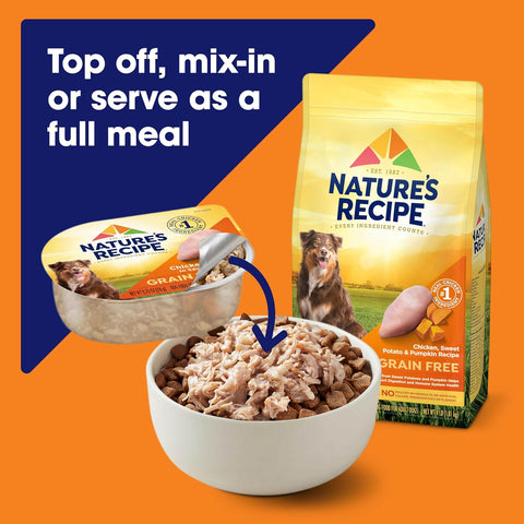 Nature's Recipe Wet Dog Food Variety Pack, 2.75 oz. Cups, 12 Count (2 Pack)