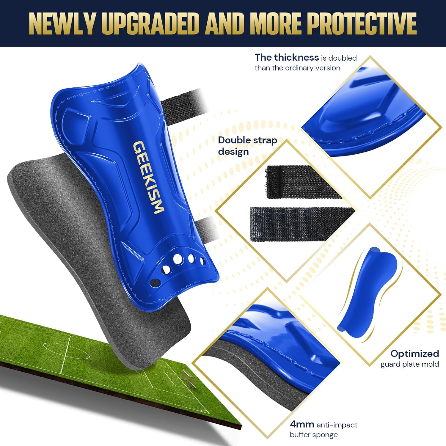 Soccer Shin Guards for Youth Kids Toddler, Protective Soccer Shin Pads & Sleeves Equipment - Football Gear for 3 5 4-6 7-9 10-12 Years Old Children Teens Boys Girls