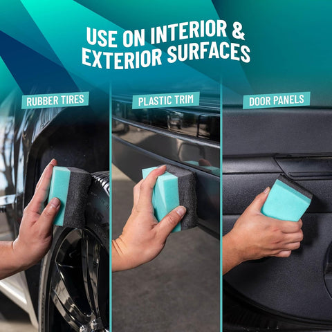 Chemical Guys, Wonder Wave Durafoam Tire Shine Applicator Foam Pads, 2 Pack