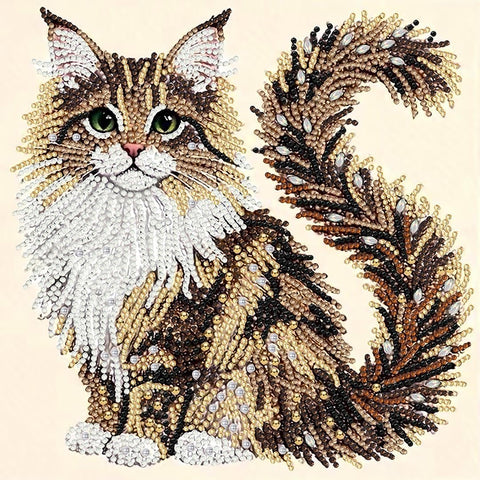 Cat Special Shape Diamond Art Kits For Adults Beginner,Diamond Dot Art Kits