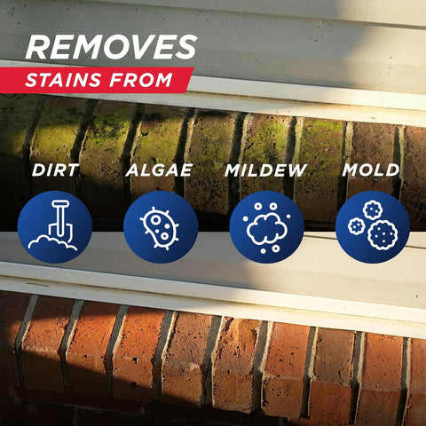 30 SECONDS Outdoor Cleaner Dirt,Mold & Mildew Cleaner & Stain Remover Concentrate | 1 Gallon