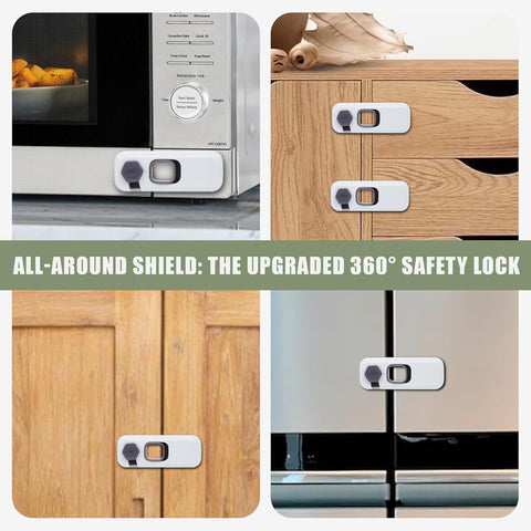 5 Pack Child Safety Refrigerator Lock with Adhesive Pads for Kids