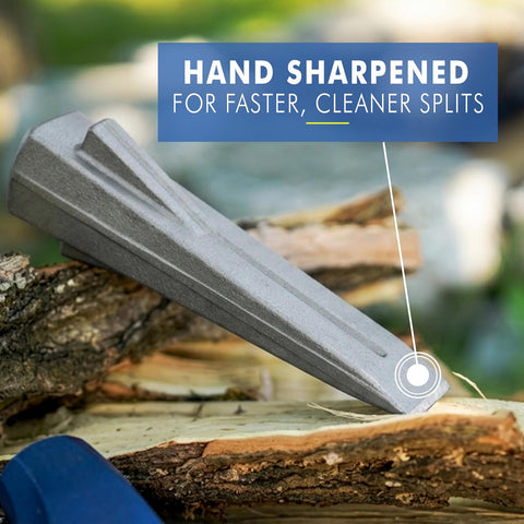 ESTWING Sure Split Wedge, 5lb Solid Steel Wood Splitting Wedge, E-5