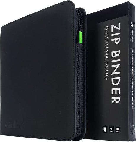 Vault X 12 Pocket Zip Trading Card Binder 480 Cards Exo-Tec (Black)