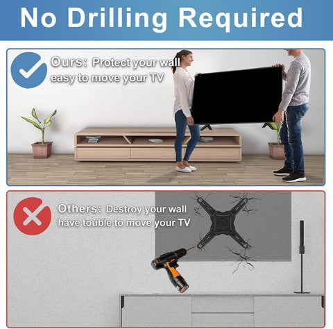 Base Stand for TCL Smart Tv - Fit for Select Models for 28" 32" 40" 43" 49" 50" 55" 65" TVs, Please Read All Descriptions, 32S305 32S301 40S355 40S325 43S425 43S431 50S431 65S433, Not Universal Legs