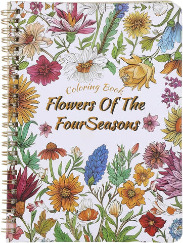 Women's Coloring Book 30 Pages Plant Pattern Coloring Books for Adults to Relax and Relieve Anxiety, Gift for Mother's Day, Birthdays, Christmas, Anniversaries