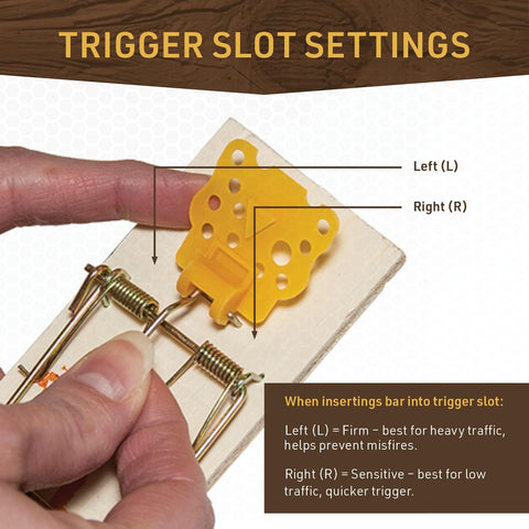 BIGFOOT Rat Size Snap Trap with Expanded Trigger – Heavy-Duty Wooden Rat Trap with Adjustable Sensitivity for Effective Rodent Control