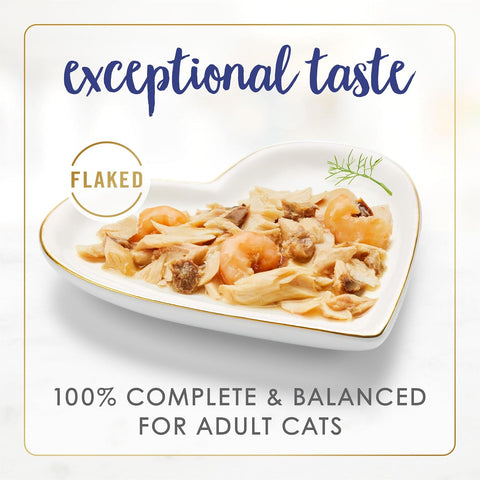 Purina Fancy Feast Wet Cat Food Flaked Fish and Shrimp Feast - (Pack of 24) 3 oz. Cans