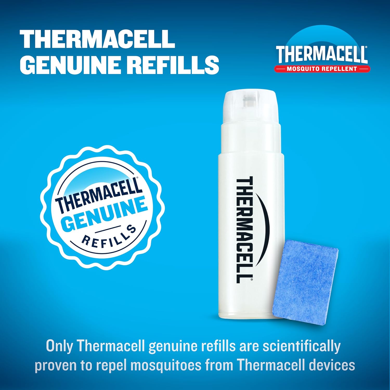 Thermacell Mosquito Repellent Refills; Provide 120 Hours of Protection; Contain 30 Repellent Mats, 10 Fuel Cartridges; Compatible with Any Fuel-Powered Mosquito Repeller Product