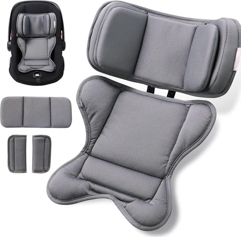 TinlyFinly Infant Car seat Insert, for Preemie Newborn Infant, Gray