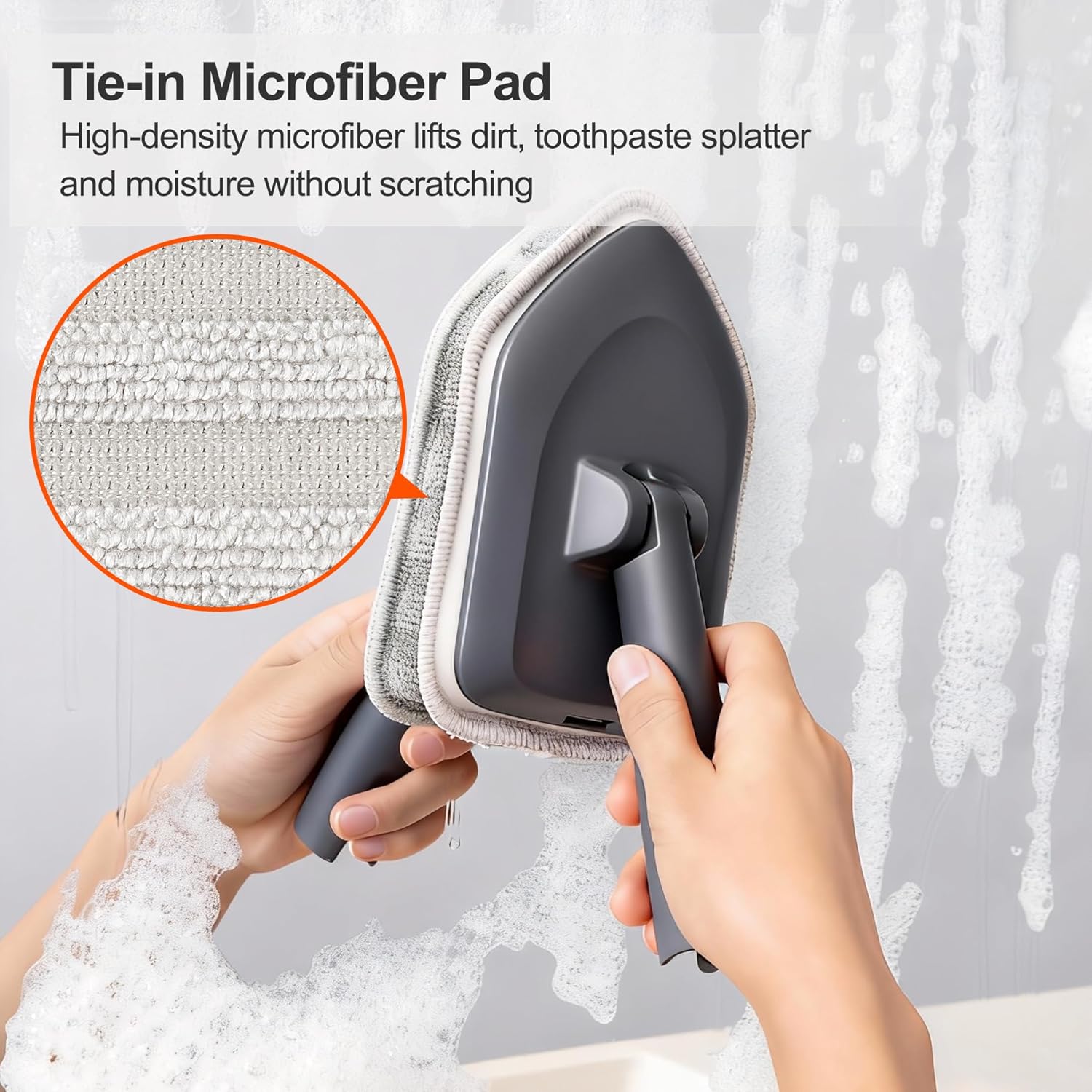 CLEANHOME Tile Tub Scrubber Brush for Cleaning Toilet Wall,Bathtub,Sink