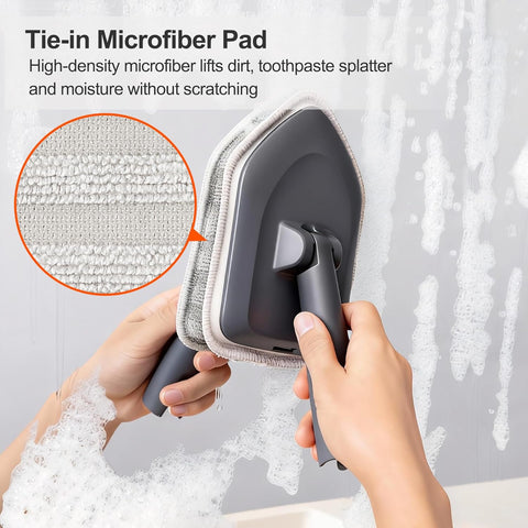 CLEANHOME Tile Tub Scrubber Brush for Cleaning Toilet Wall,Bathtub,Sink