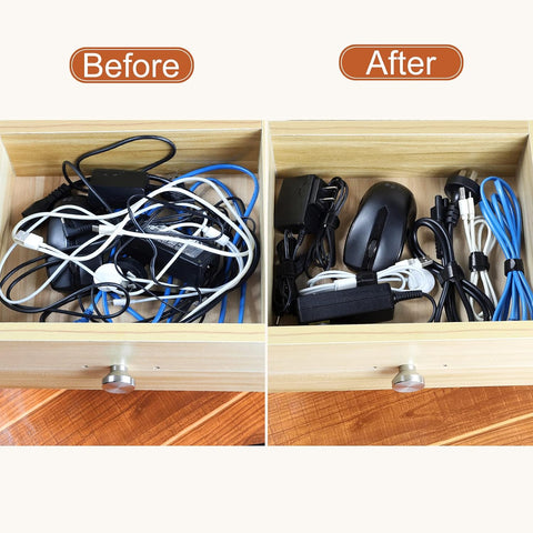 MVYC 120PCS 6 Inch Reusable Cable Ties Wire Ties Cord Organizer Cable Organizer Adjustable Management Black (Pack of 2)