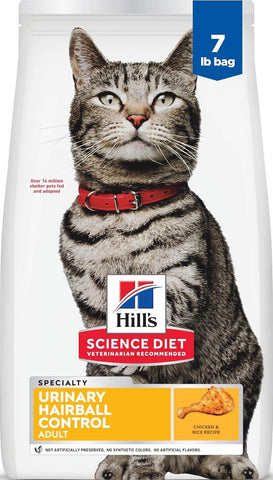 Hill's Science Diet Adult Urinary & Hairball Control Dry Cat Food