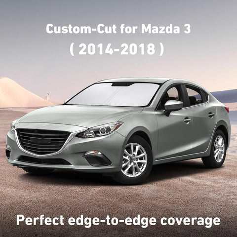 EcoNour Windshield Sunshade Compatible for Mazda 3 2014-2016 2017 2018