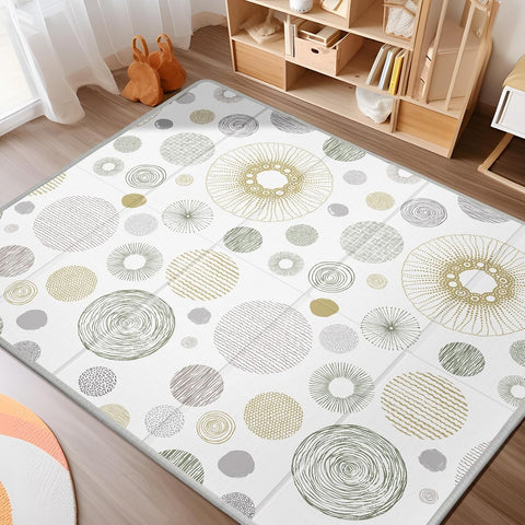 Extra Large Baby Play Mat 79x70, PIGLOG Foldable Baby Play Mat,0.4" Playmat