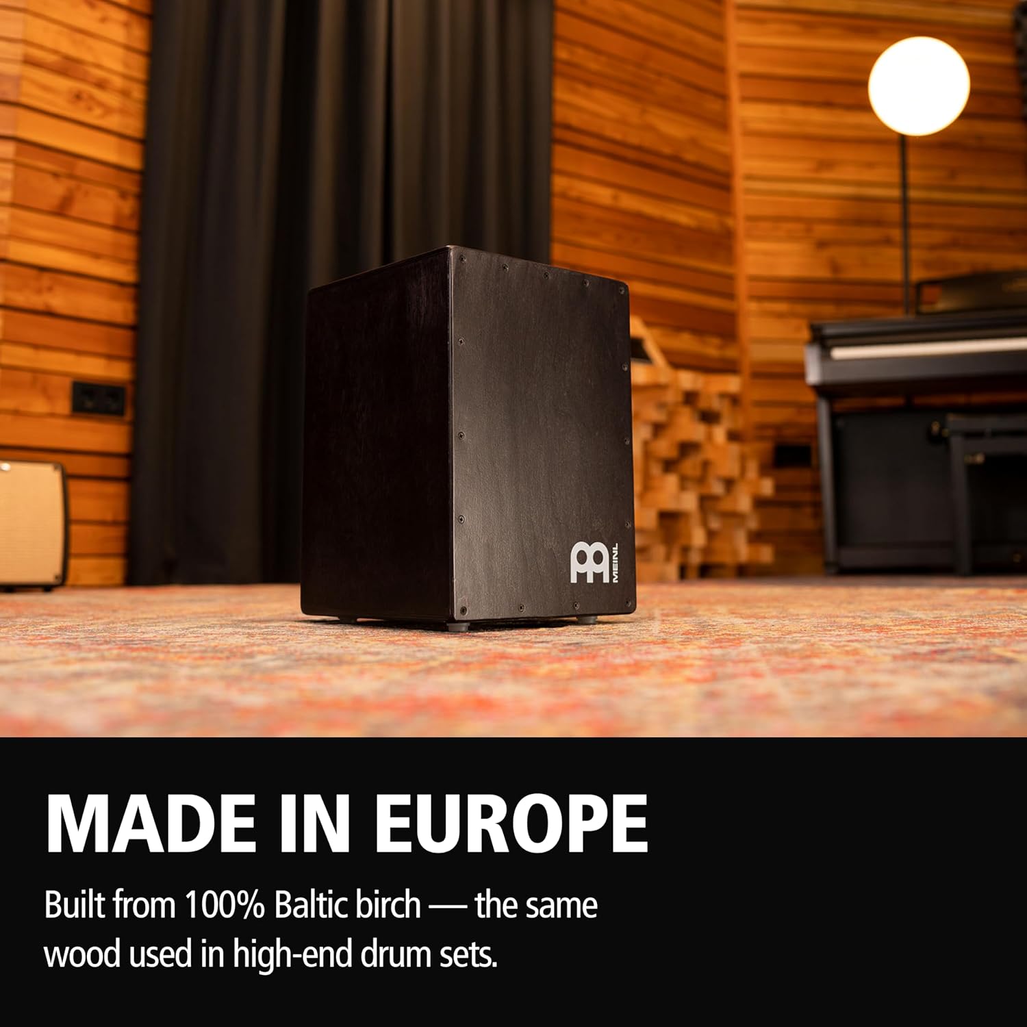Meinl Percussion Cajon, MADE IN EUROPE — Sit-On Box Drum, Snare & Bass Tone