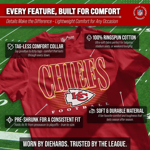 NFL Adult Overtime Blueprint Tagless Tee Unisex Football Short Sleeve