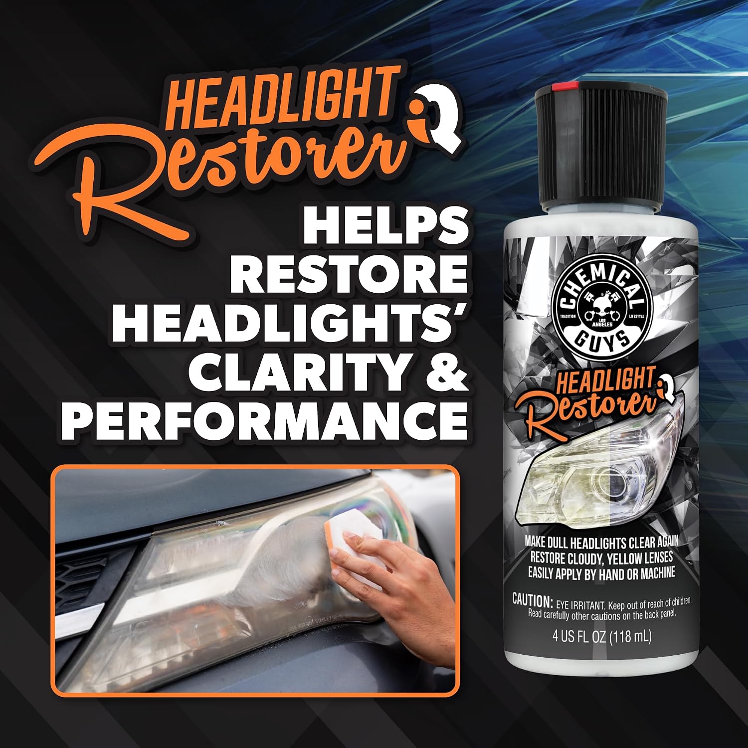 Chemical Guys, Headlight Restoration & Ceramic Kit, with Applicator