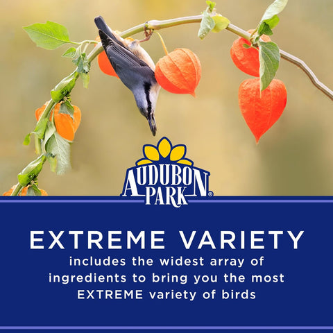 Audubon Park Extreme Variety Wild Bird Seed for Outside Feeders, 15-lb. Bag