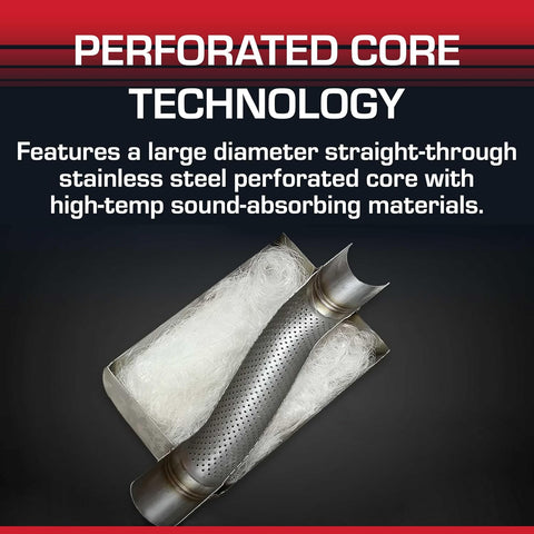 Flowmaster Flow FX Chambered Muffler – 2.50" Center In / 2.50" Center Out