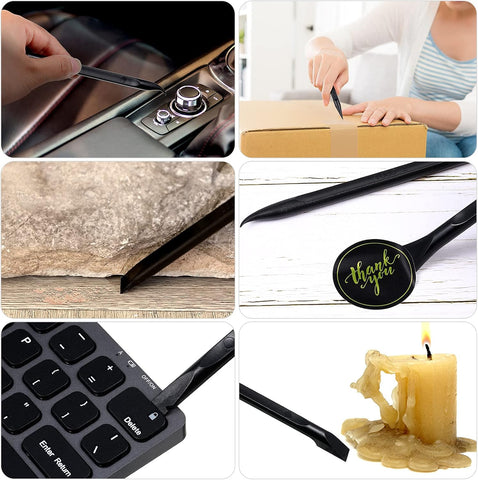 Honoson 9 Pcs Cleaning Scraper Tool Detailing Picks Non Scratch, Black