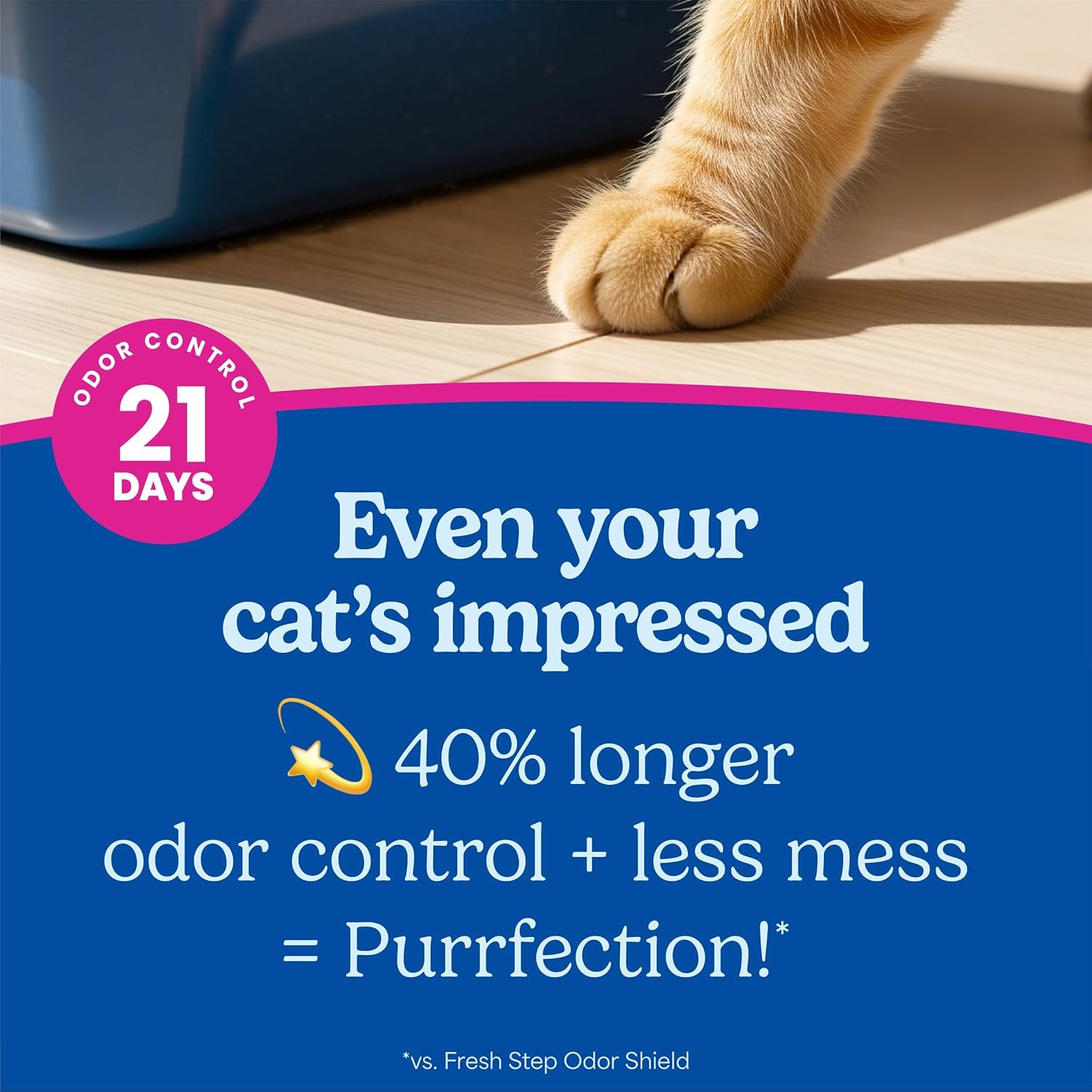 Fresh Step Advanced Clean Paws Multi Cat Clumping Cat Litter, 18.5 lb, 2 Pk