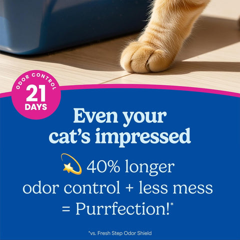 Fresh Step Advanced Clean Paws Multi Cat Clumping Cat Litter, 18.5 lb, 2 Pk