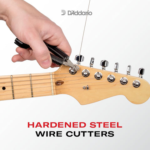 D'Addario Accessories Pro-Winder Guitar String Winder, Cutter, Bridge Pin Puller - All in One Guitar Tool - Black