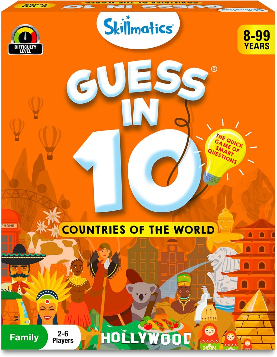 Skillmatics Guess in 10 – Countries of The World, Trivia Card Game