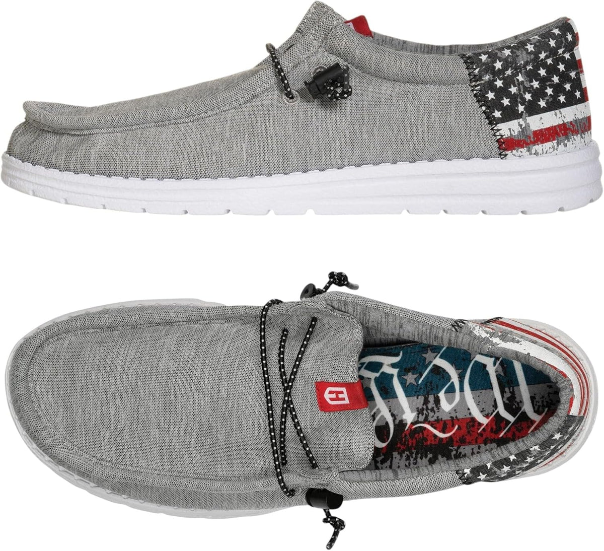 Howitzer Men's Slip-On Shoes We The People Patriot Sneakers with Camo Print Footwear