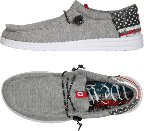 Howitzer Men's Slip-On Shoes We The People Patriot Sneakers with Camo Print Footwear