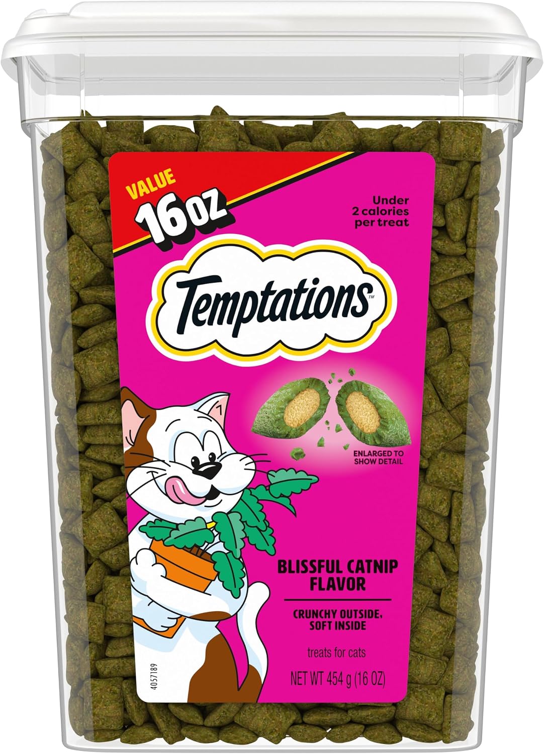 Temptations Classic Crunchy Cat Treats, Blissful Catnip, 16 oz