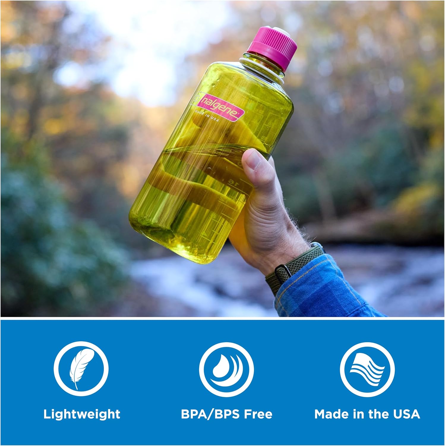 Nalgene 32 oz Narrow Mouth Water Bottle, Amethyst