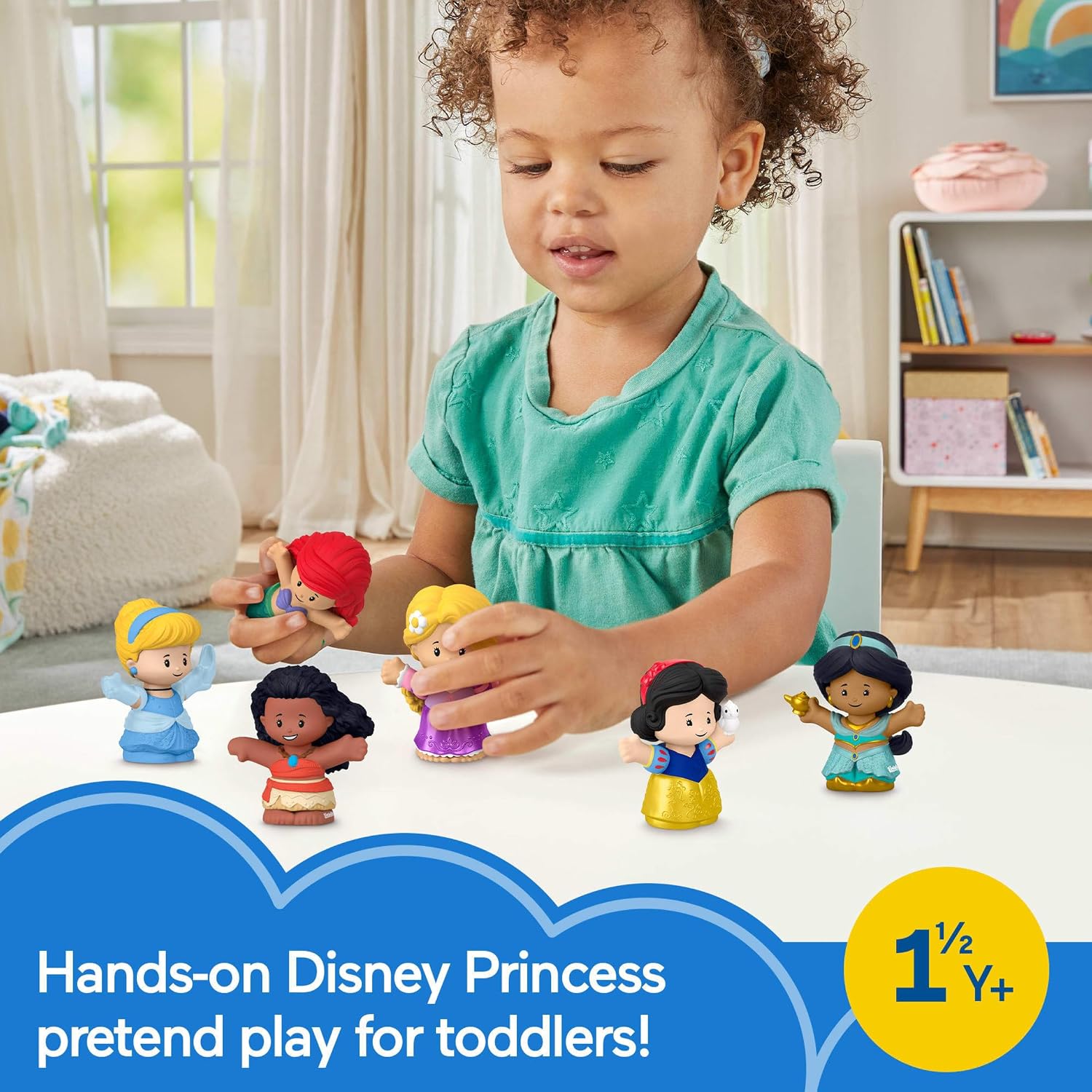 Fisher-Price Little People Disney Princess, 6 Figures Ages 18+ Months