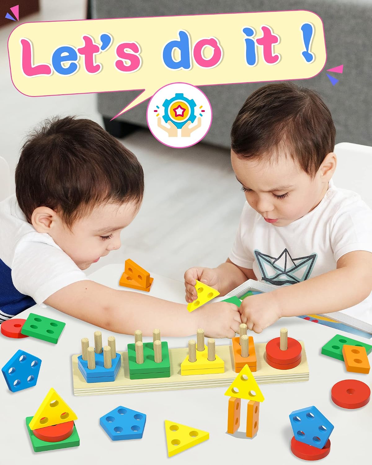kecristv Montessori Toys for 1 2 Year Old Girl and Boy Birthday Gifts