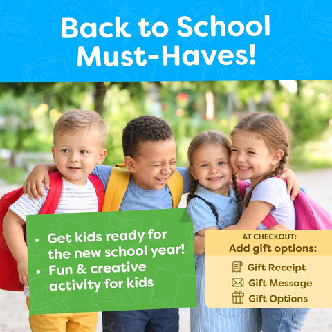 First Day of School Sign Board with Liquid Chalk Markers - 14”x11” Double-Sided & Reusable Board - My First and Last Day - Back to School Supplies - First Day of Kindergarten Preschool