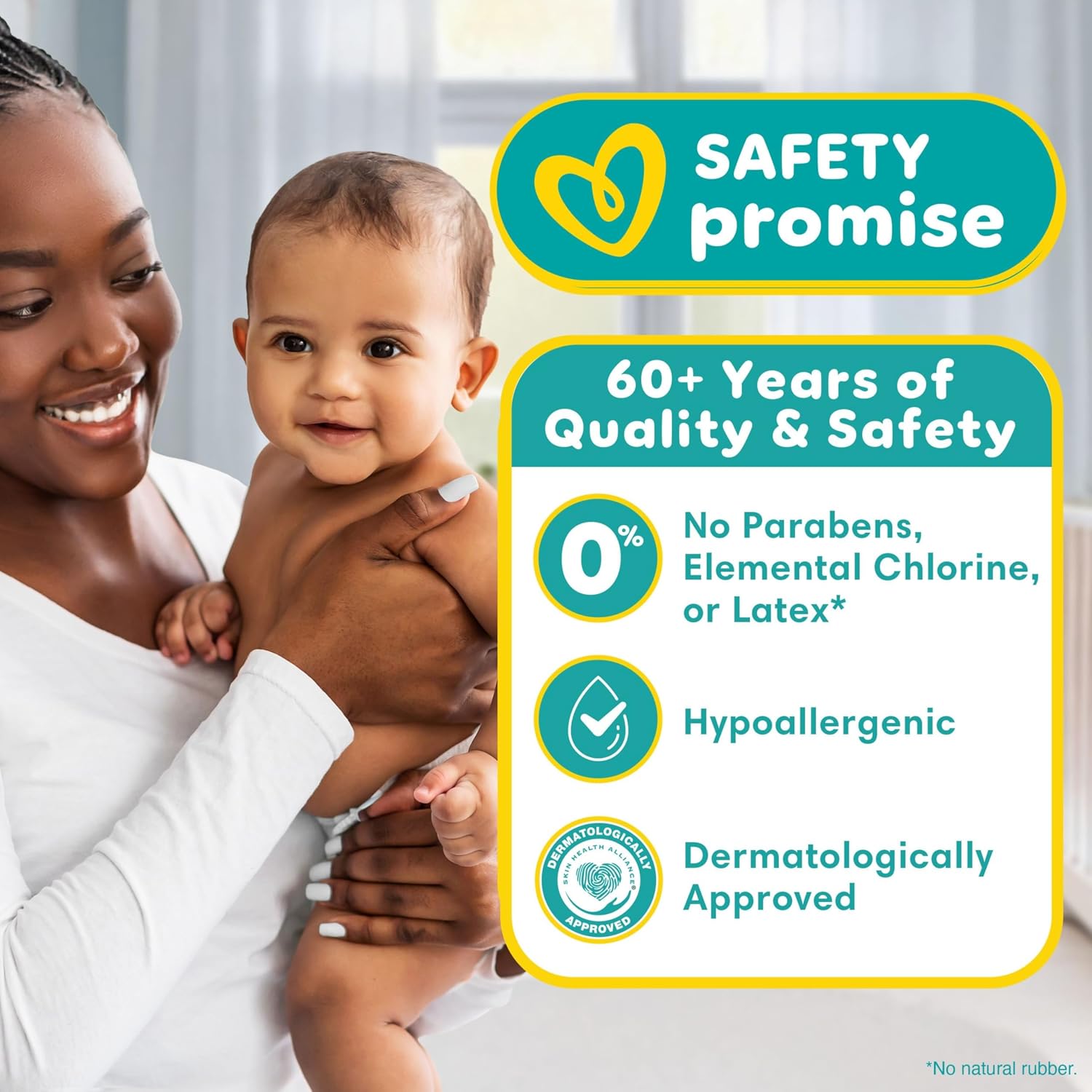 Pampers Diapers - Baby Dry - Size 6, 64 Count, Absorbent Disposable Infant Diaper (Packaging May Vary)