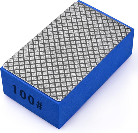 6pcs Diamond Hand Polishing Pads for Ceramic Tile Glass Grinding,Sanding Blocks 60#,120#,240#,400#,800#,1000#