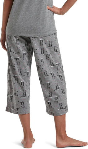 HUE Womens Printed Knit Long Pajama Sleep Pant