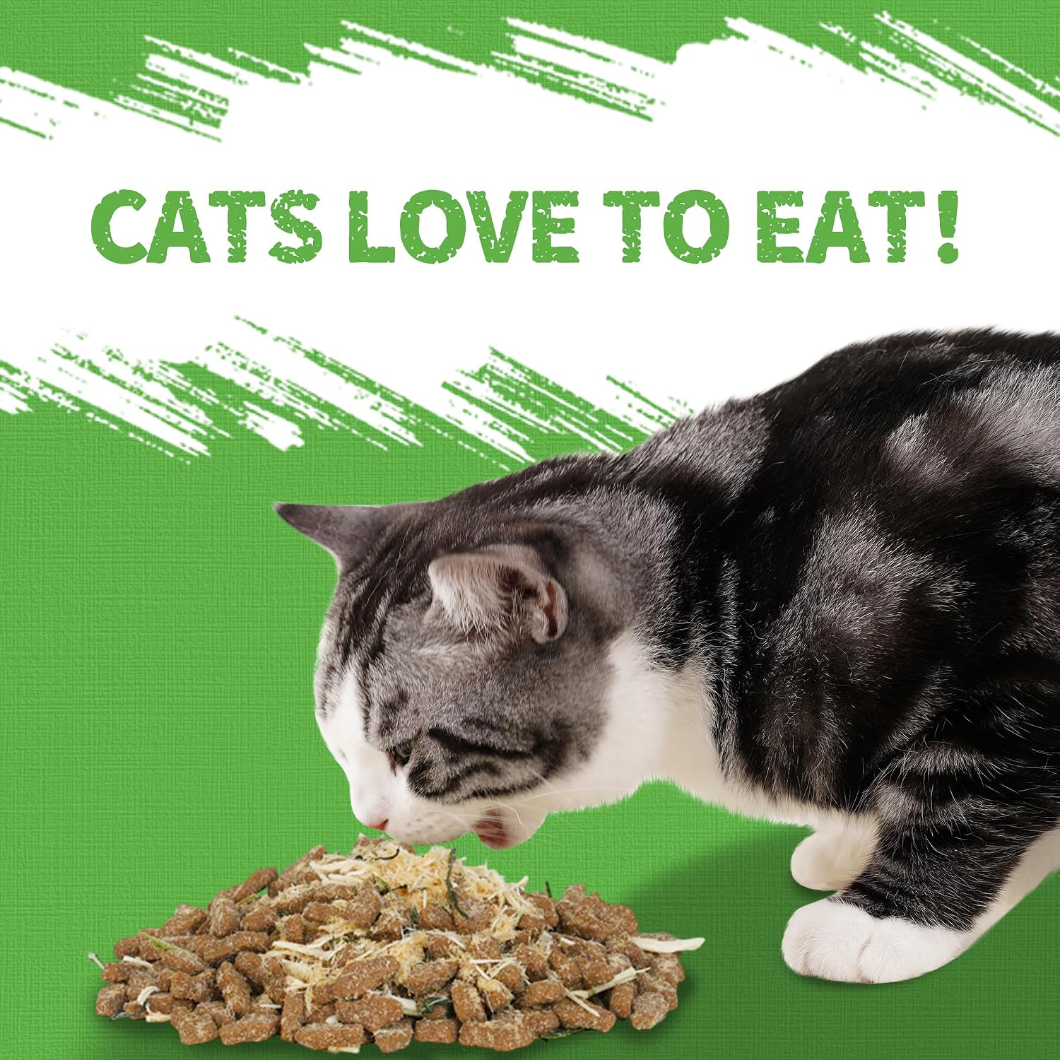 Just Try Cat Grass Jerky Treats for Indoor Cats, 16 oz