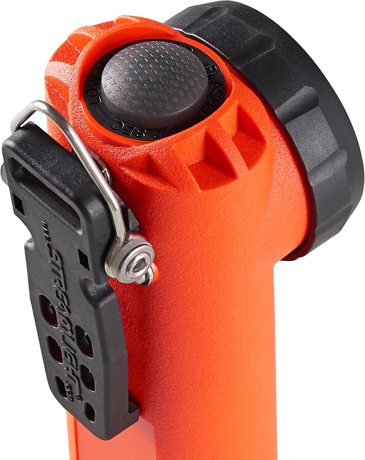 Streamlight 90044 Survivor X USB 250-Lumen USB Rechargeable Right-Angle Firefighter's Flashlight with Rechargeable Battery Pack, Orange