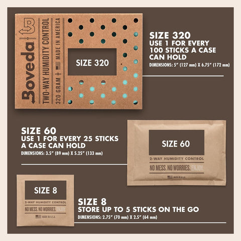 Boveda 69% Humidity Control Packs, Size 60, 20-Pack – Standard Use
